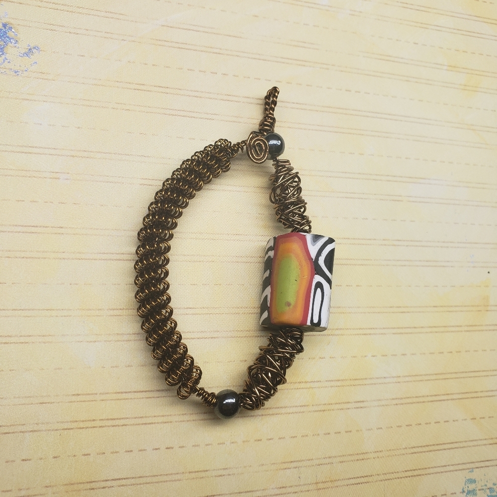 Wire wrapped pendant - Picture 3 of 6